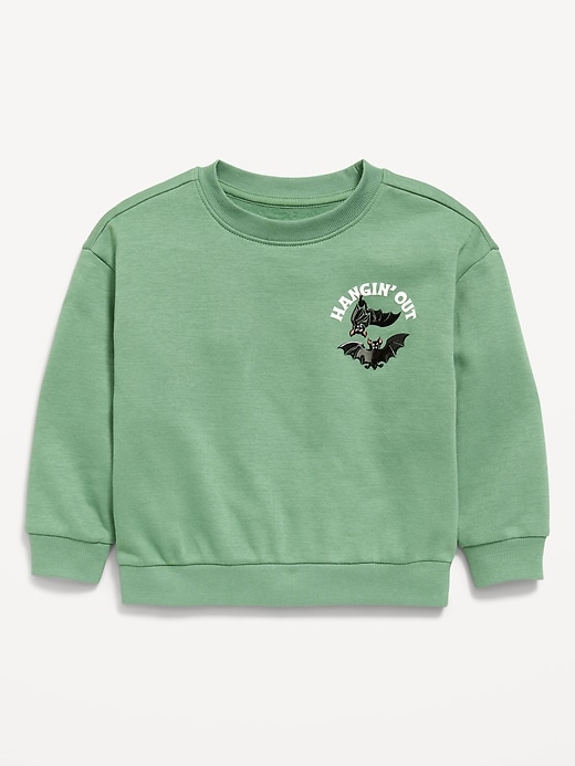 Image number 1 showing, Oversized Long-Sleeve Graphic Sweatshirt for Toddler Boys