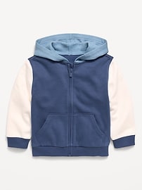 Image number 1 showing, Oversized Full-Zip Hoodie for Toddler Boys