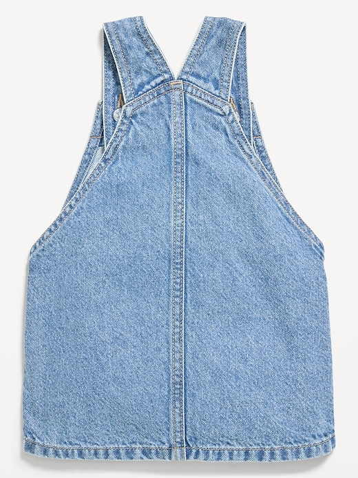Image number 2 showing, Printed Denim Skirtall Dress for Baby