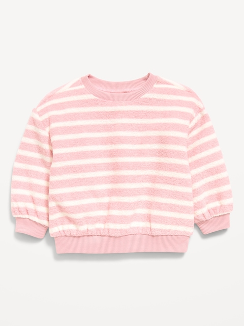 Striped Crew-Neck Sweatshirt for Baby
