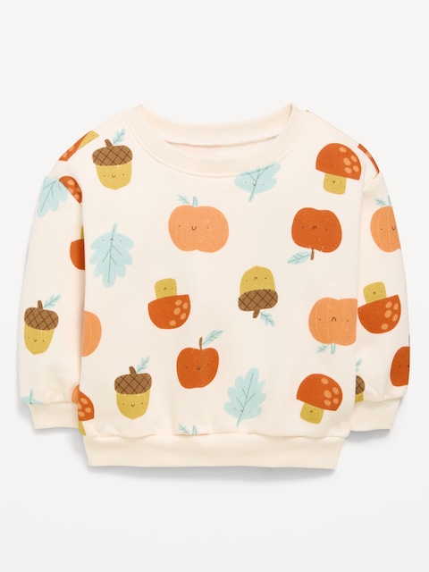 Printed Crew-Neck Sweatshirt for Baby
