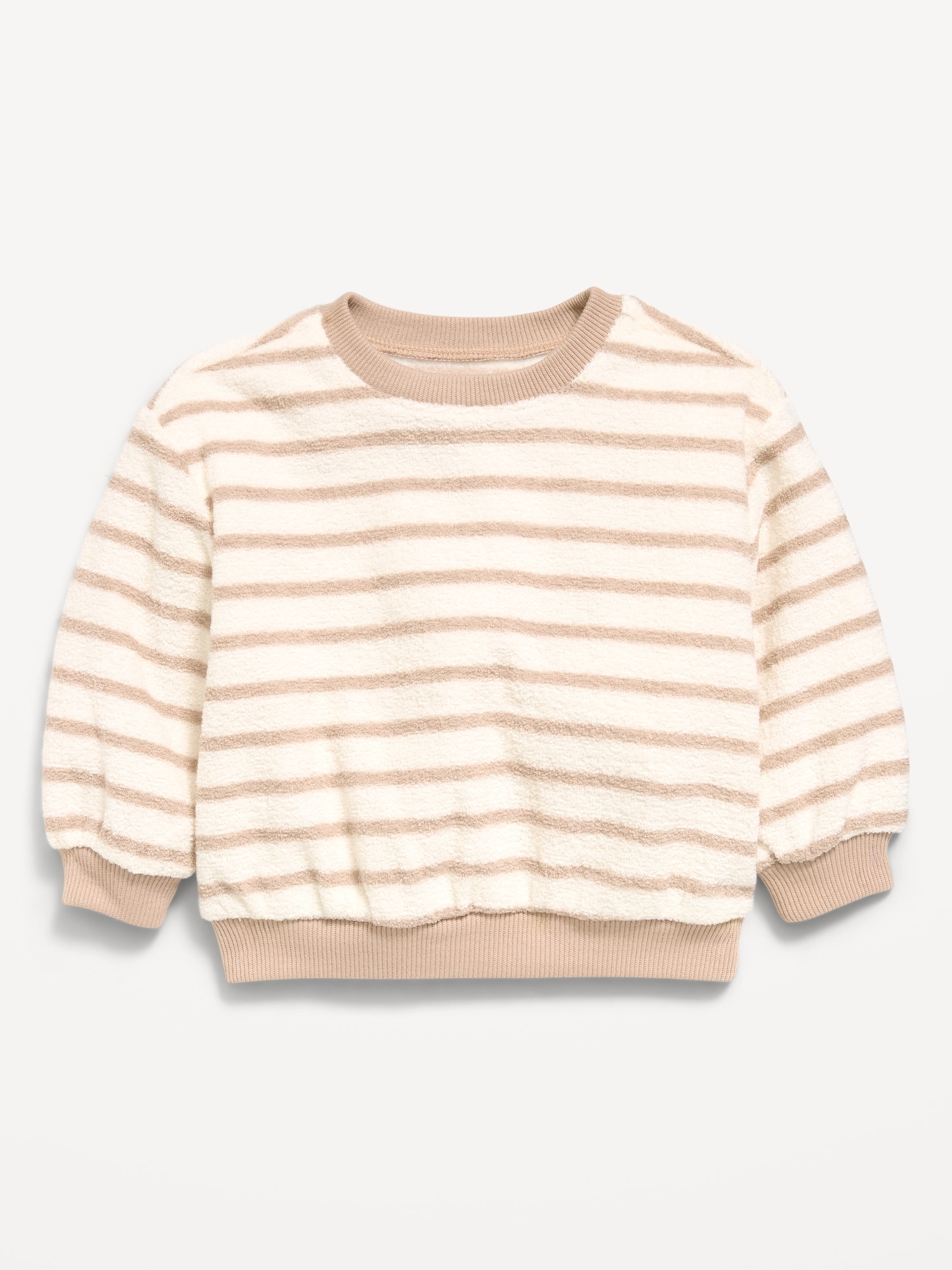 Striped Crew-Neck Sweatshirt for Baby
