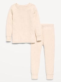 Image number 1 showing, Snug-Fit Ribbed Pajama Set for Toddler & Baby