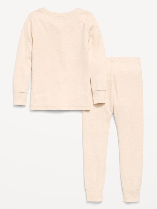 Image number 2 showing, Snug-Fit Ribbed Pajama Set for Toddler & Baby