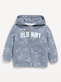 Image number 1 showing, Printed Logo Graphic Zip Hoodie for Baby