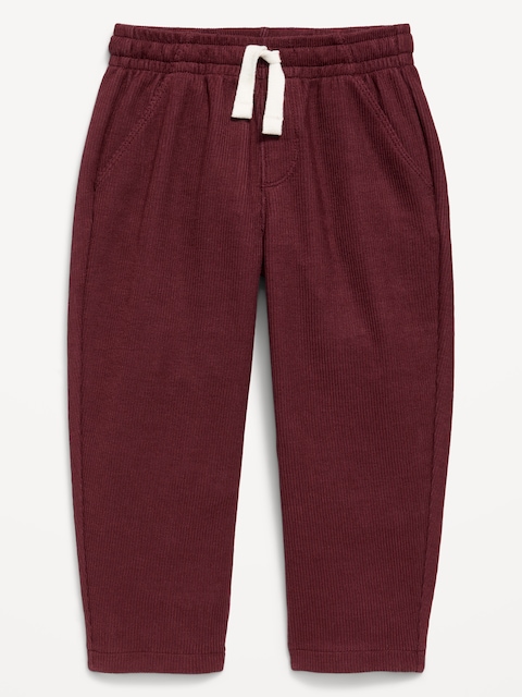 Barrel-Leg Knit Pants for Toddler Boys