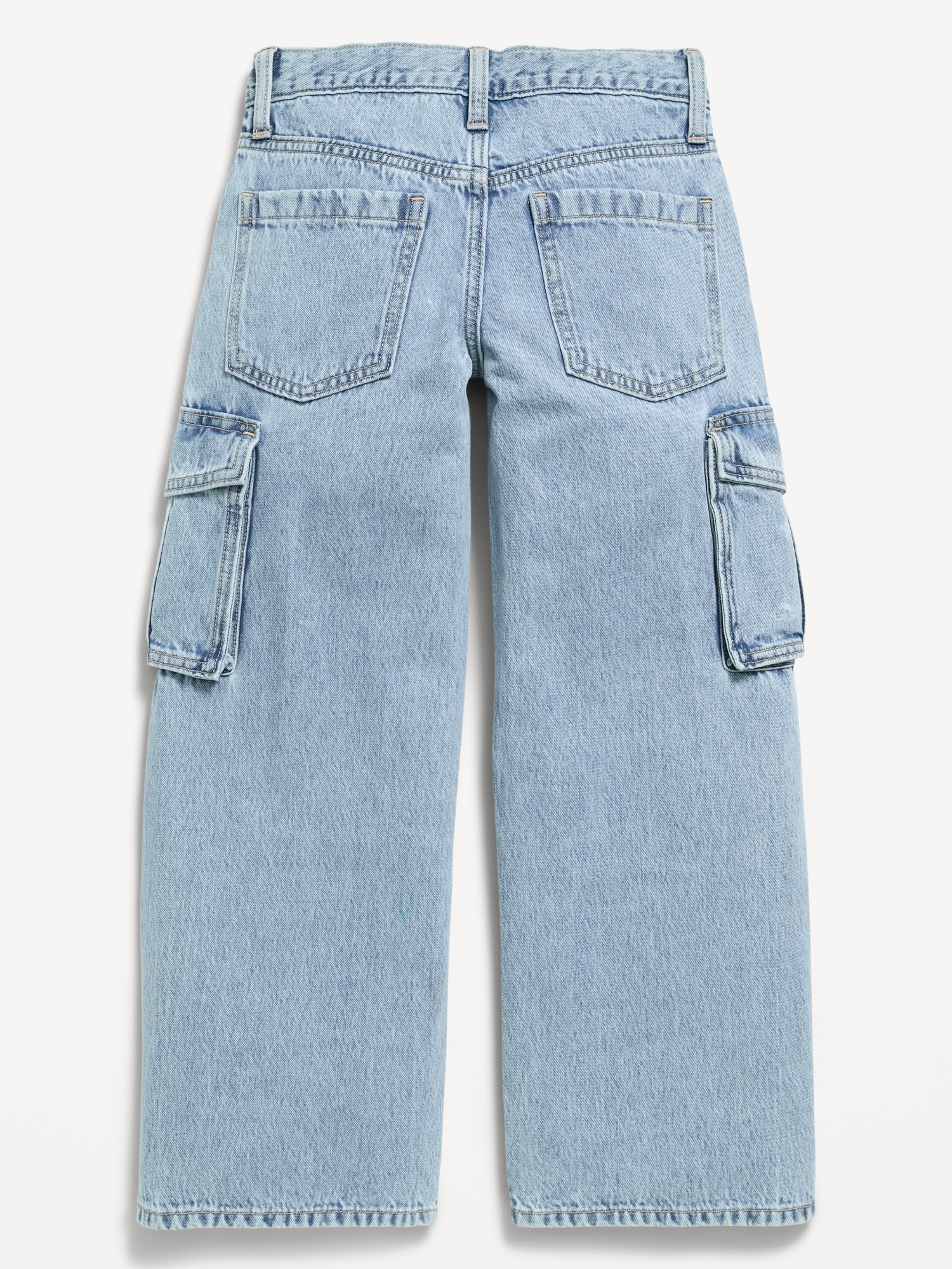 Low-Rise Super Baggy Wide-Leg Cargo Jeans for Girls