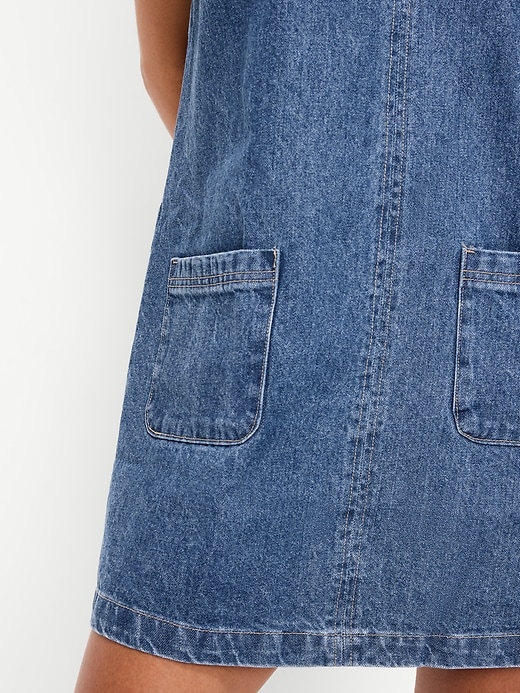 Image number 6 showing, Patch Pocket Denim Mini Dress