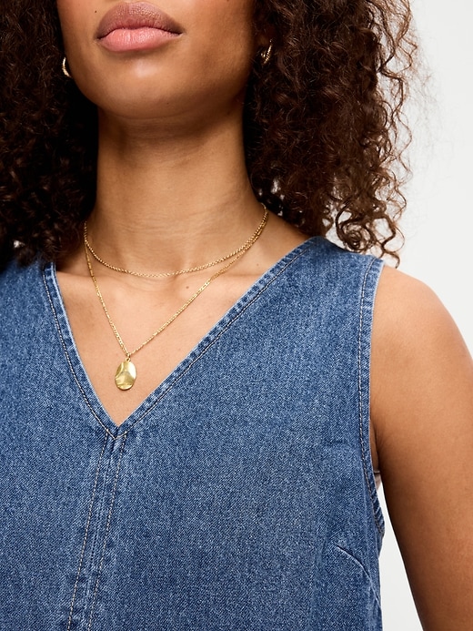Image number 5 showing, Patch Pocket Denim Mini Dress