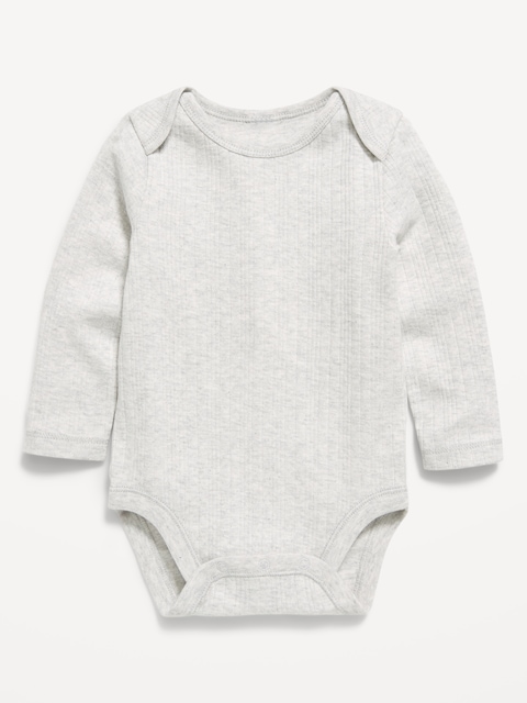 Long-Sleeve Ribbed Bodysuit for Baby