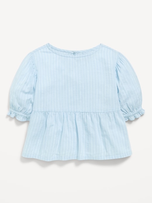 Image number 1 showing, Short Puff-Sleeve Top for Toddler Girls