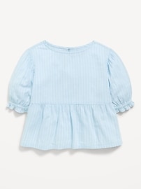 Image number 1 showing, Short Puff-Sleeve Top for Toddler Girls