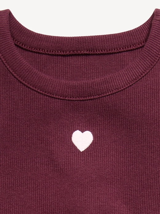 Image number 2 showing, Short-Sleeve Ringer Graphic T-Shirt for Toddler Girls