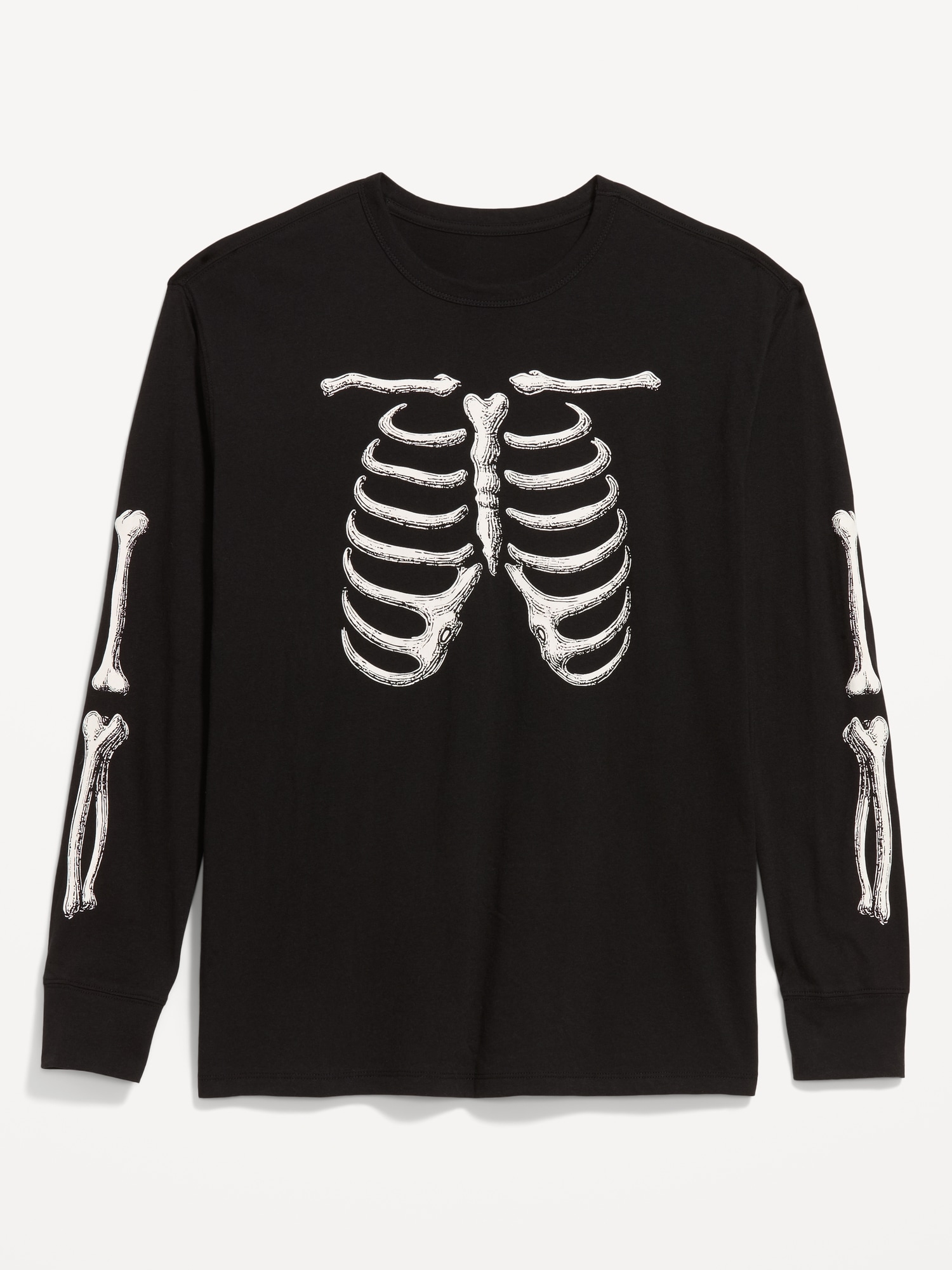 Loose Rotation Long-Sleeve Graphic T-Shirt