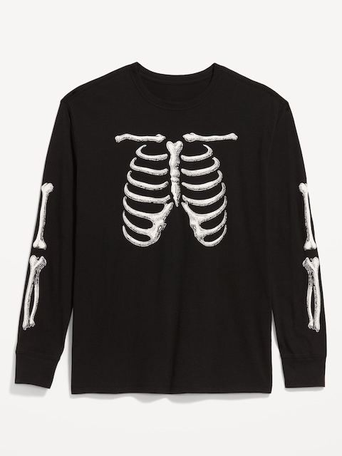 Loose Rotation Long-Sleeve Graphic T-Shirt