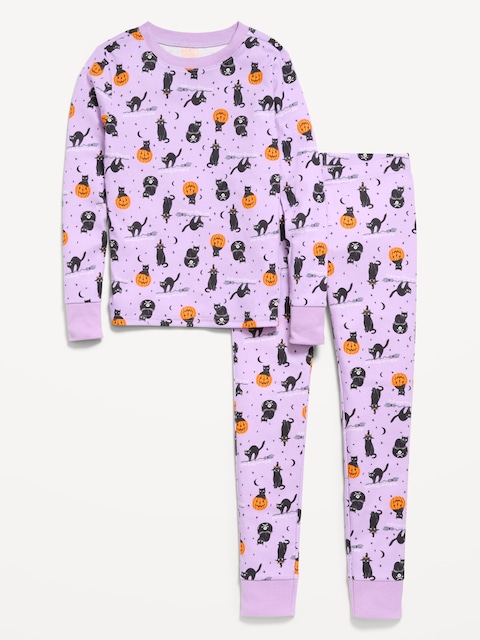 Printed Snug-Fit Graphic Pajama Set for Girls
