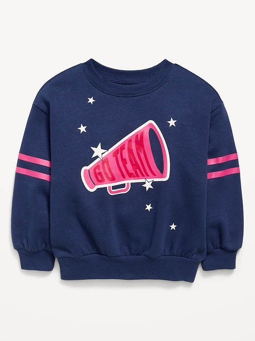 Image number 1 showing, Long-Sleeve Graphic Sweatshirt for Toddler Girls