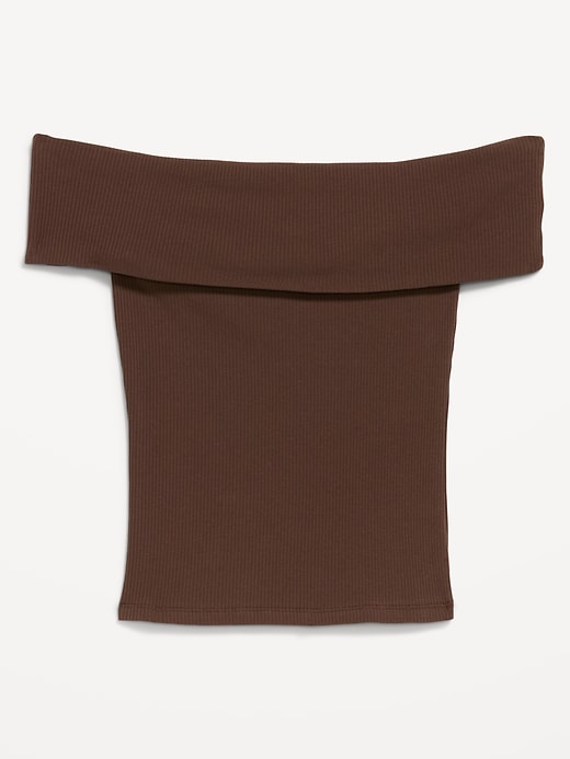 Image number 4 showing, Off-The-Shoulder Fitted Top
