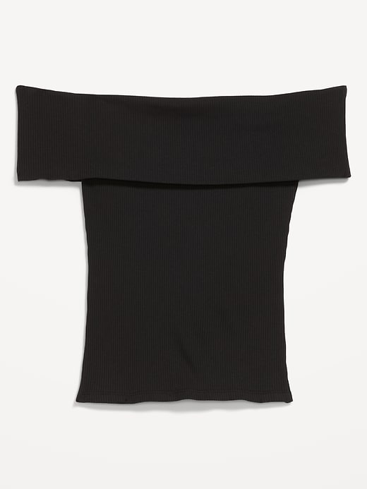 Image number 4 showing, Off-The-Shoulder Fitted Top
