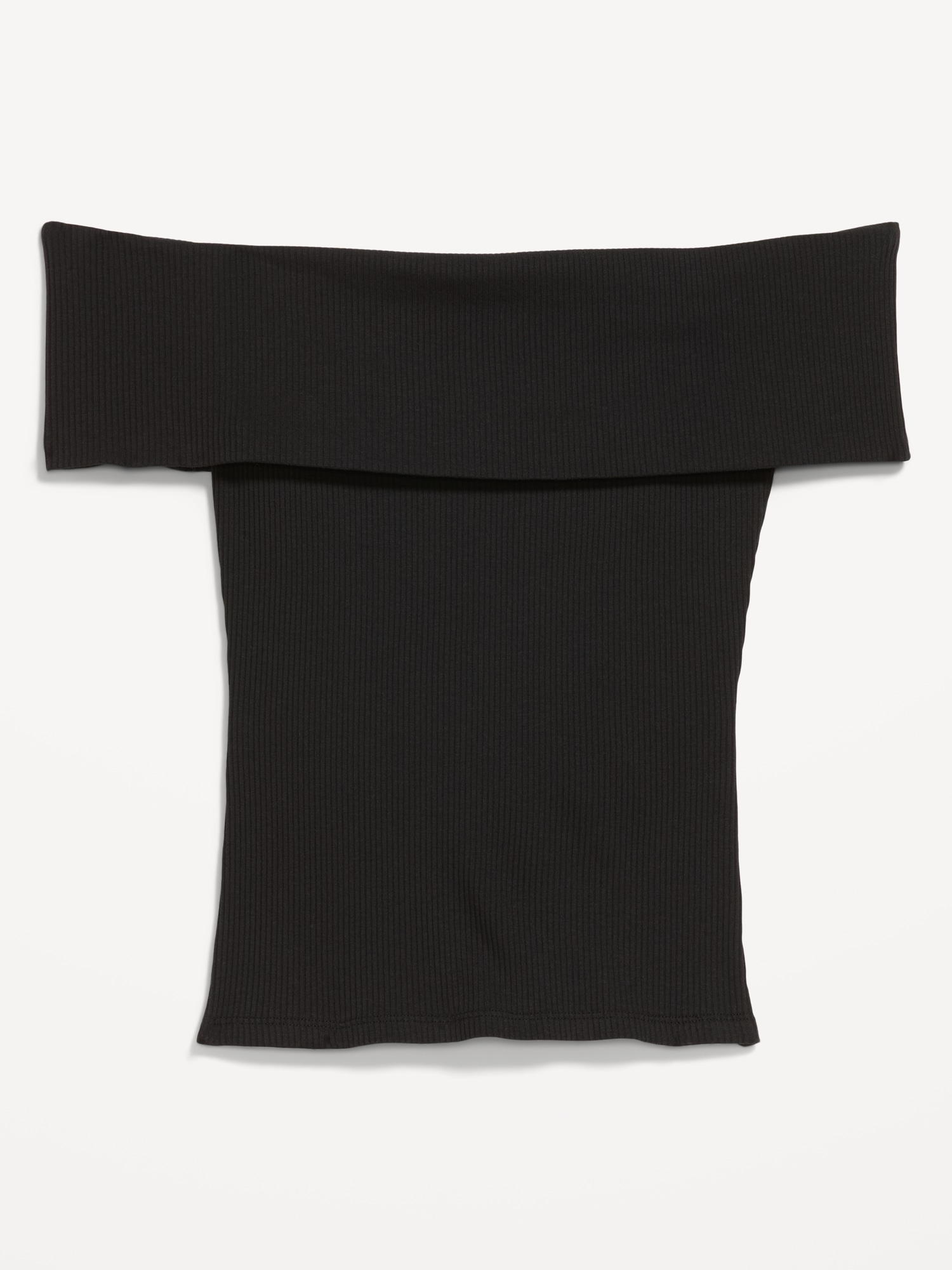 Off-The-Shoulder Fitted Top