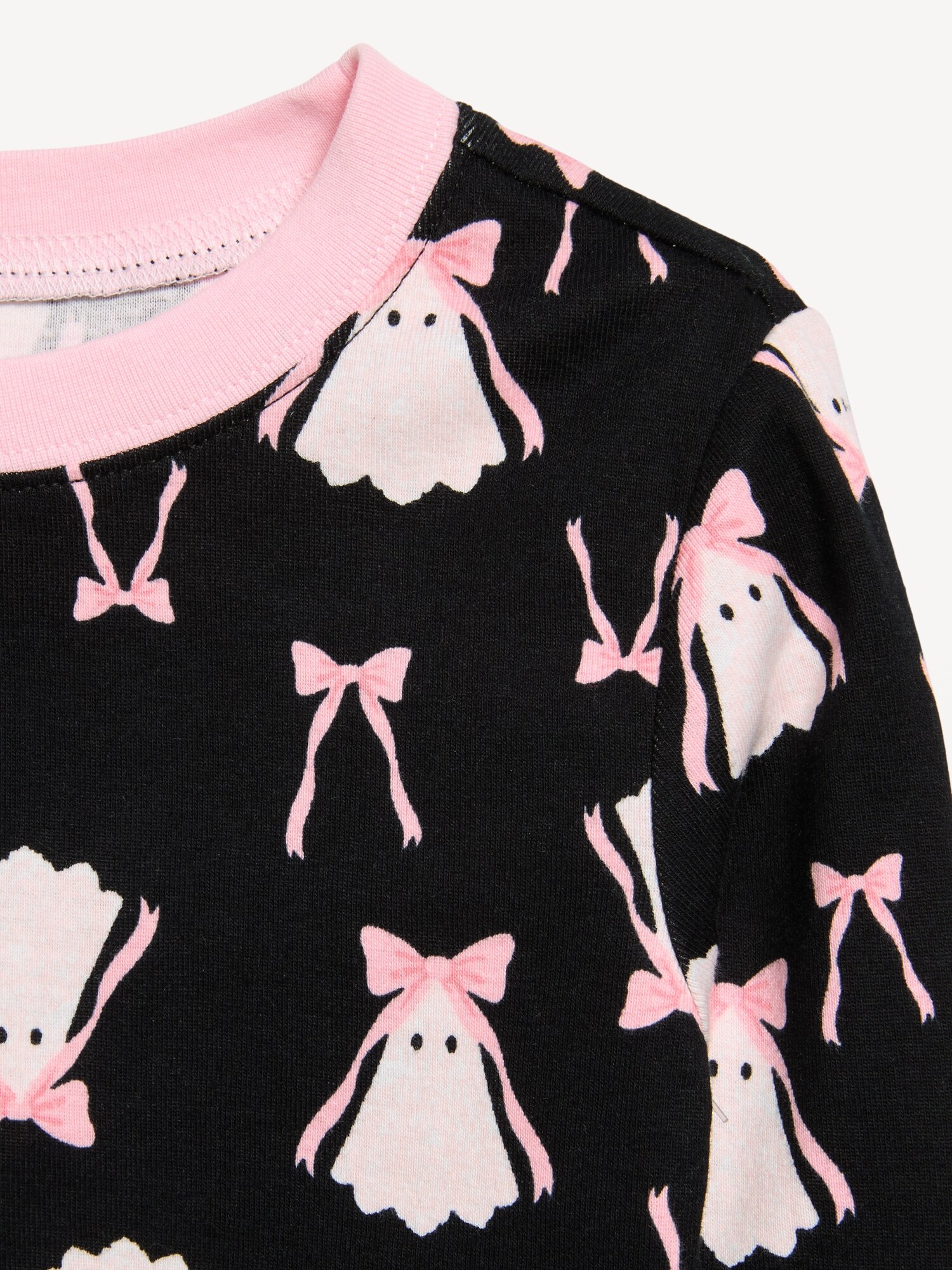 Пижамный комплект Printed Snug-Fit для детей — Old Navy, цвет: Чёрный — фото 2