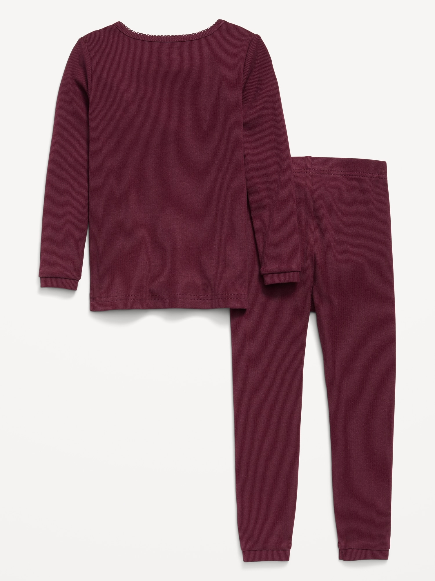 Snug-Fit Graphic Pajama Set for Girls