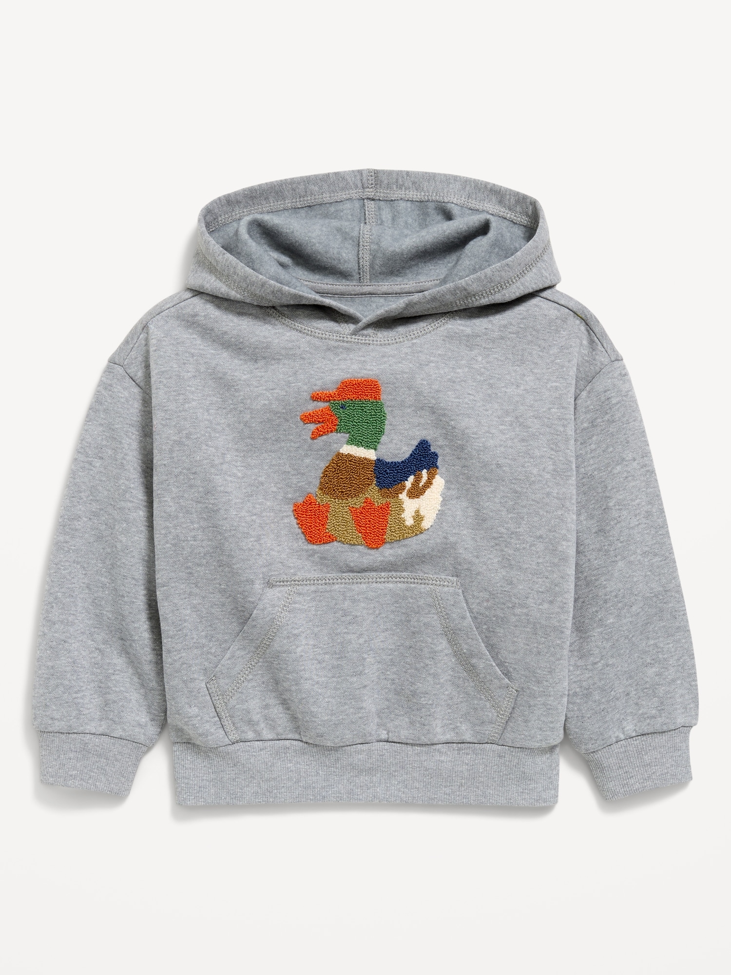 Oversized Boxy Graphic Pullover Hoodie for Toddler Boys