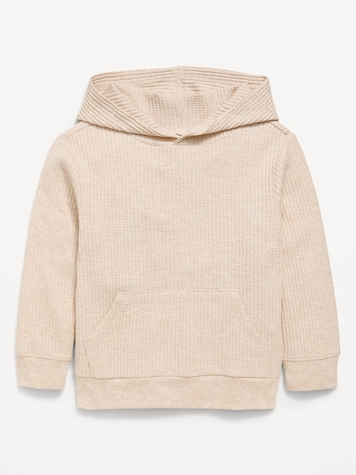 Image number 1 showing, Waffle-Knit Pullover Hoodie for Toddler Boys