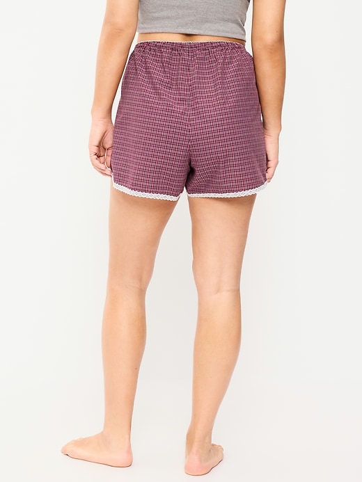 Image number 7 showing, Classic Poplin Boxer Pajama Shorts