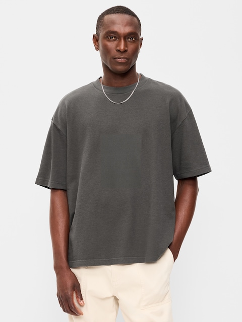 Oversized Heavyweight Garment-Washed T-Shirt