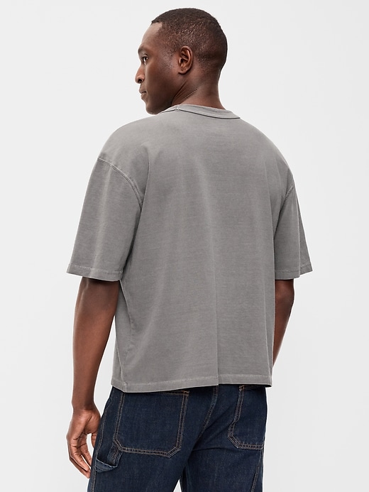 Image number 2 showing, Garment-Dyed Heavyweight Cropped T-Shirt
