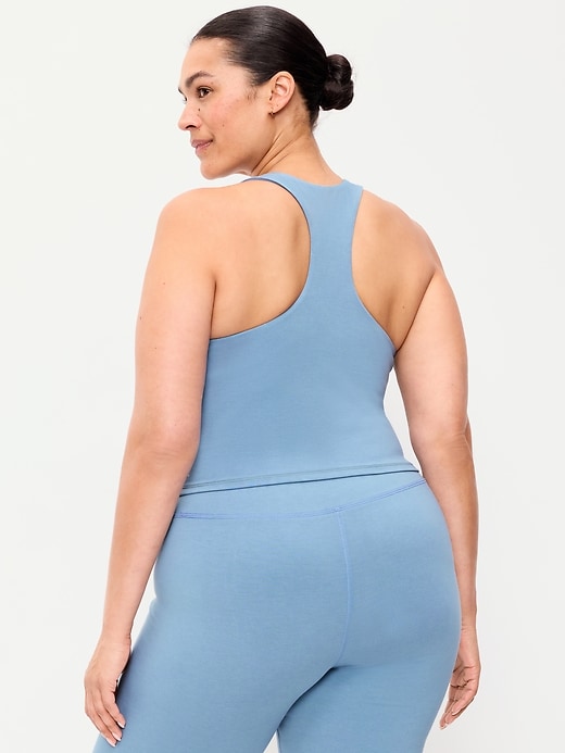 Image number 6 showing, Medium Support PowerSoft High-Neck Racerback Sports Bra