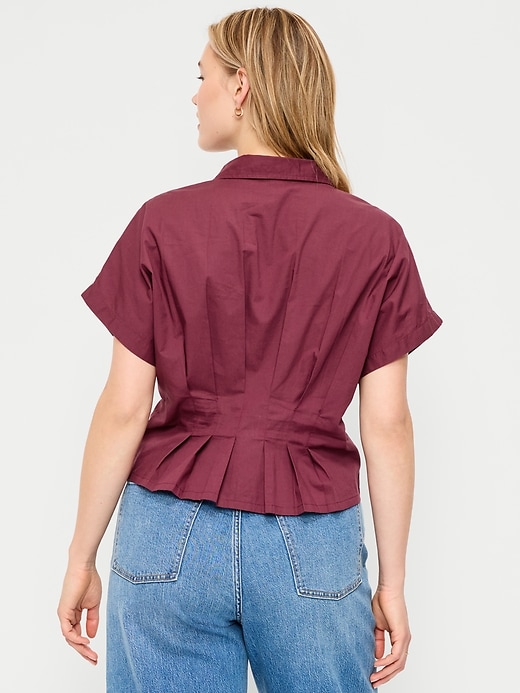 Image number 6 showing, Slim-Waisted Button-Down Shirt