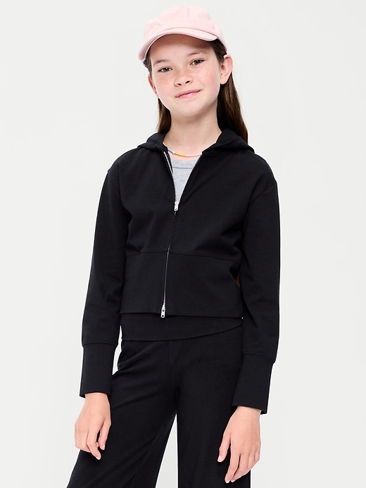Fitted Cropped 2-Way-Zip Hoodie for Girls from Old Navy - $12.49
