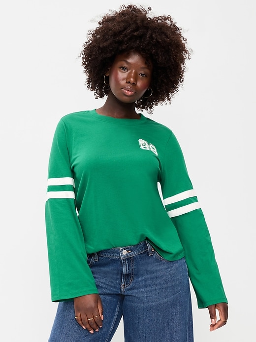Image number 5 showing, EveryWear Long-Sleeve Graphic T-Shirt