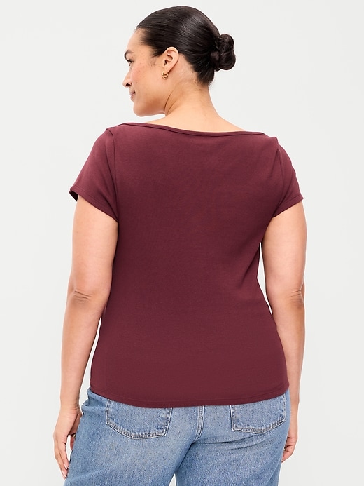 Image number 8 showing, Snug Boatneck T-Shirt