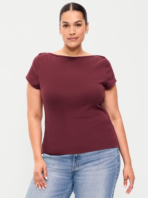 Image number 7 showing, Snug Boatneck T-Shirt