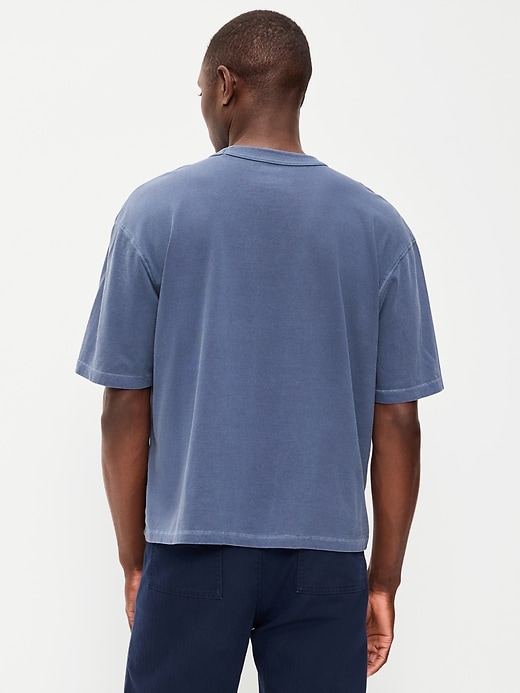 Image number 2 showing, Garment-Dyed Heavyweight Cropped T-Shirt