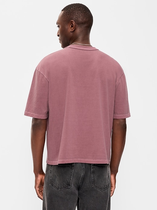 Image number 2 showing, Garment-Dyed Heavyweight Cropped T-Shirt