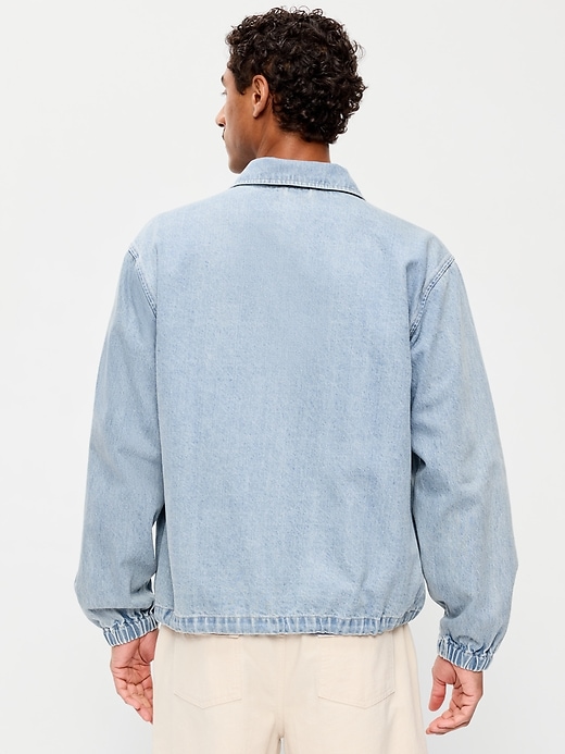 Image number 2 showing, Denim Coach Jacket