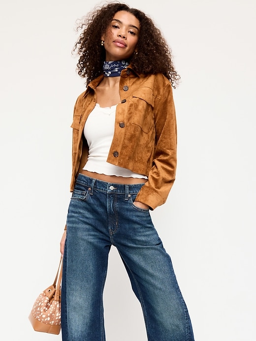 Image number 1 showing, Classic Faux-Suede Jacket