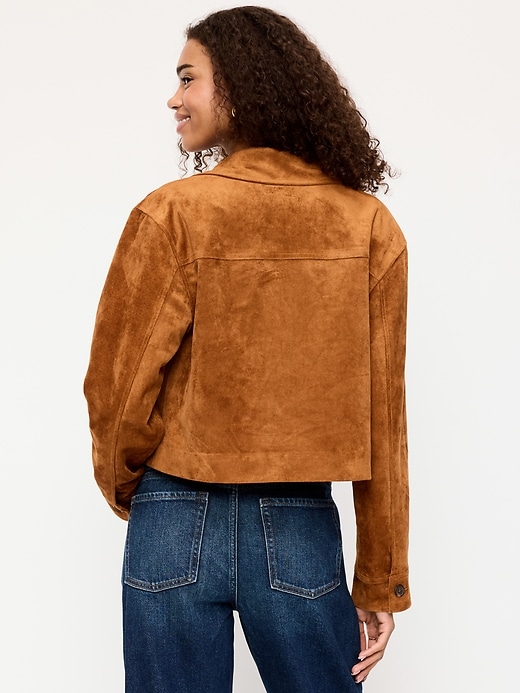 Image number 2 showing, Classic Faux-Suede Jacket