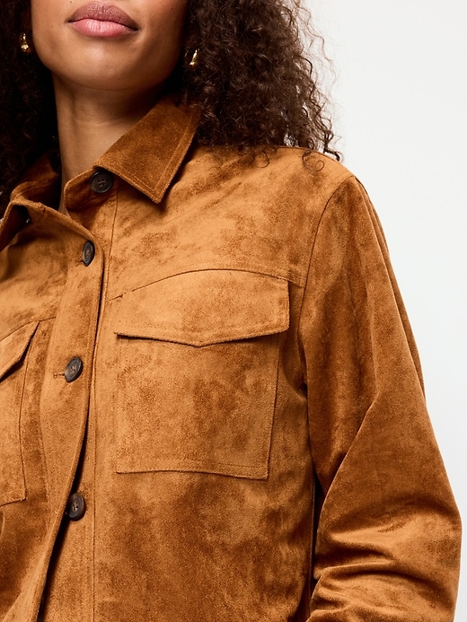 Image number 4 showing, Classic Faux-Suede Jacket