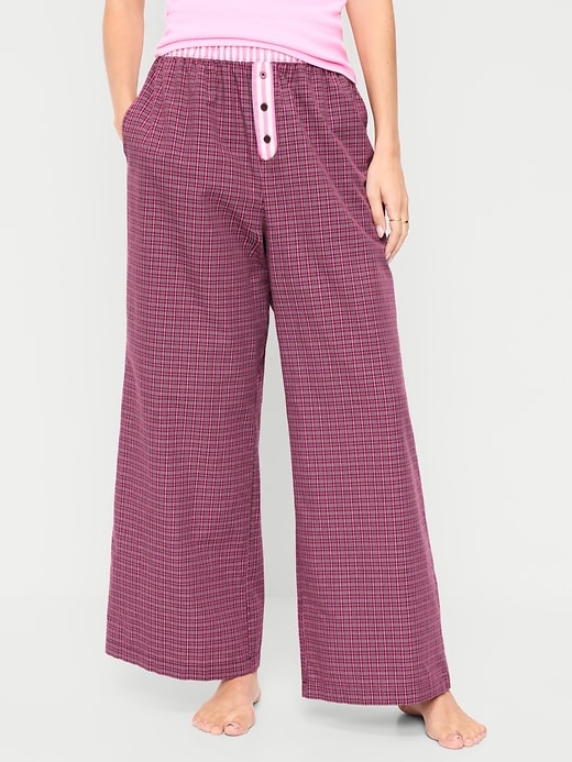 Image number 1 showing, Poplin Pajama Pant