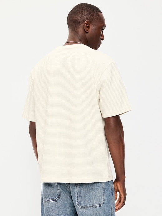 Image number 2 showing, Relaxed Short-Sleeve Textured Waffle T-Shirt