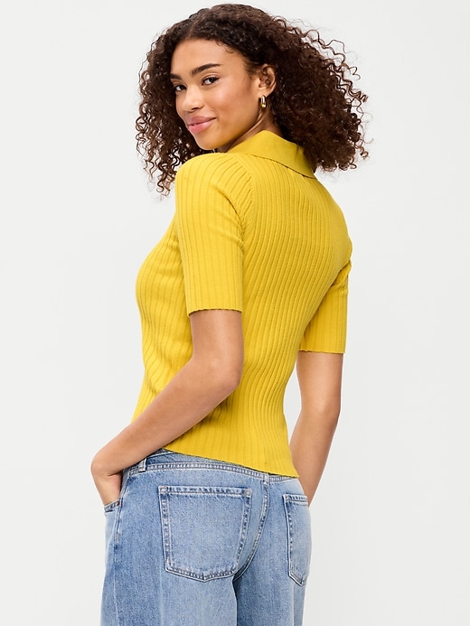 Image number 2 showing, Short-Sleeve Ribbed Polo