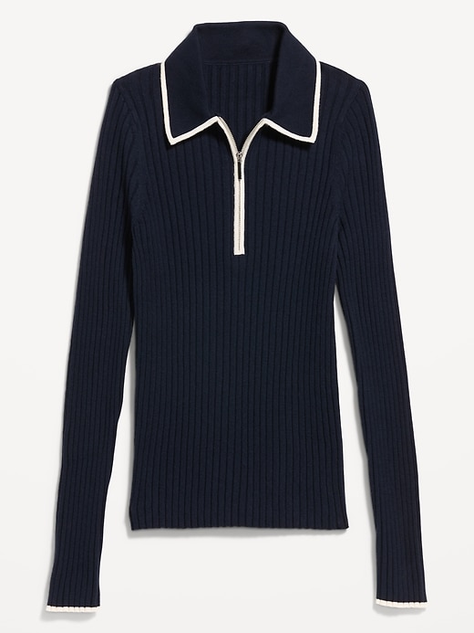 Image number 1 showing, Long-Sleeve Half-Zip Top