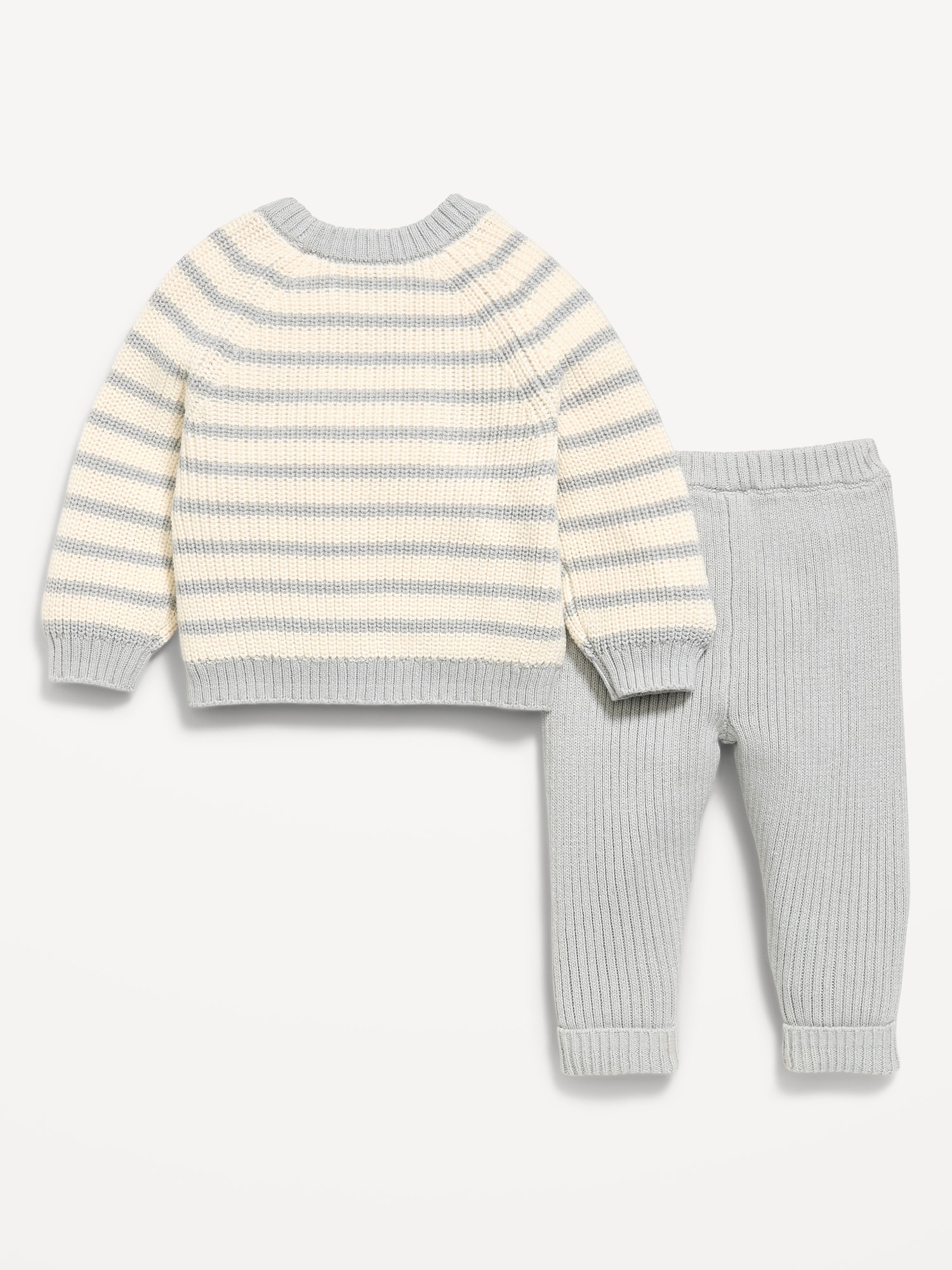 Cozy Ribbed Sweater and Leggings Set for Baby