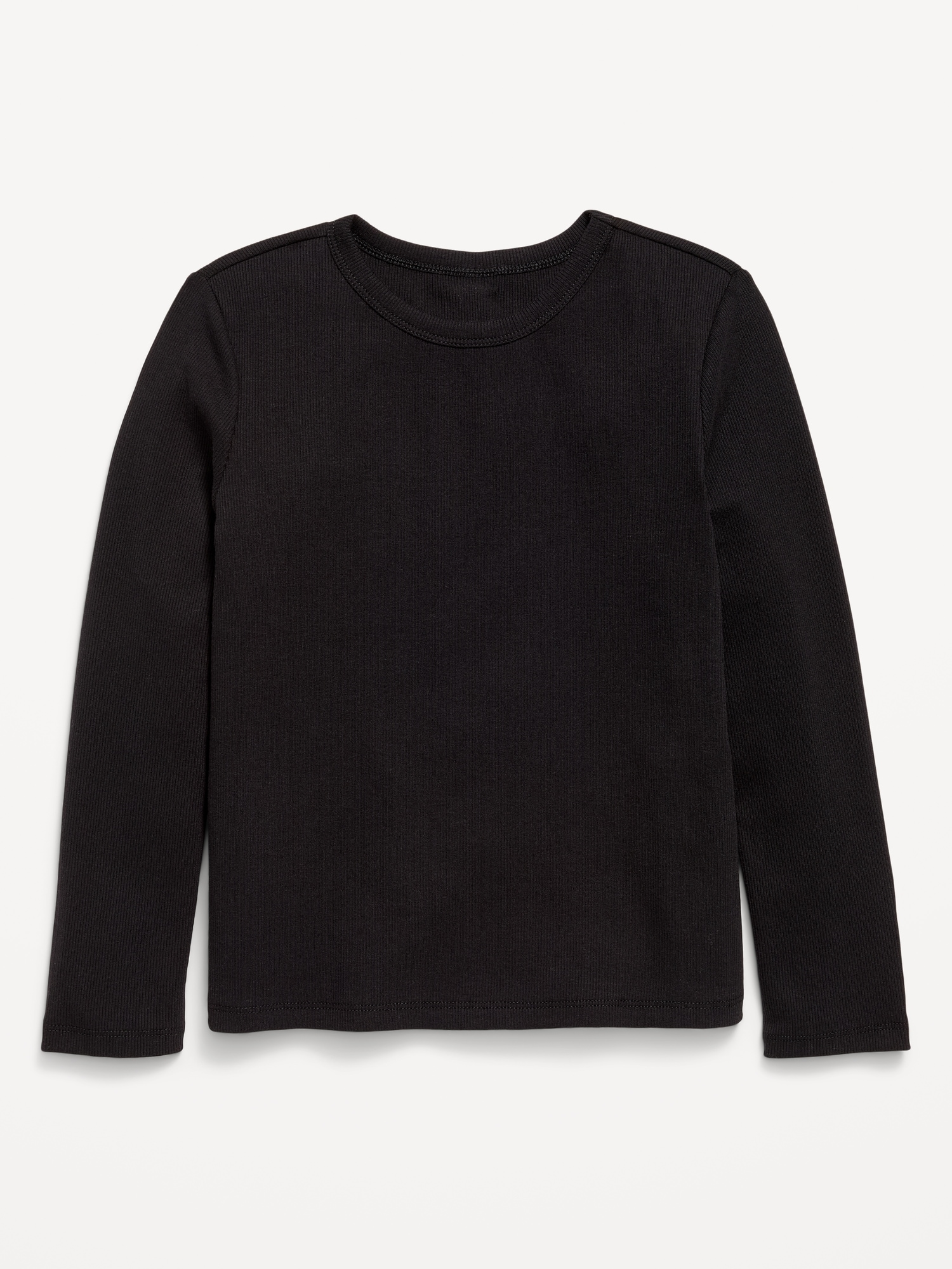 Softest Long-Sleeve Ribbed T-Shirt for Girls