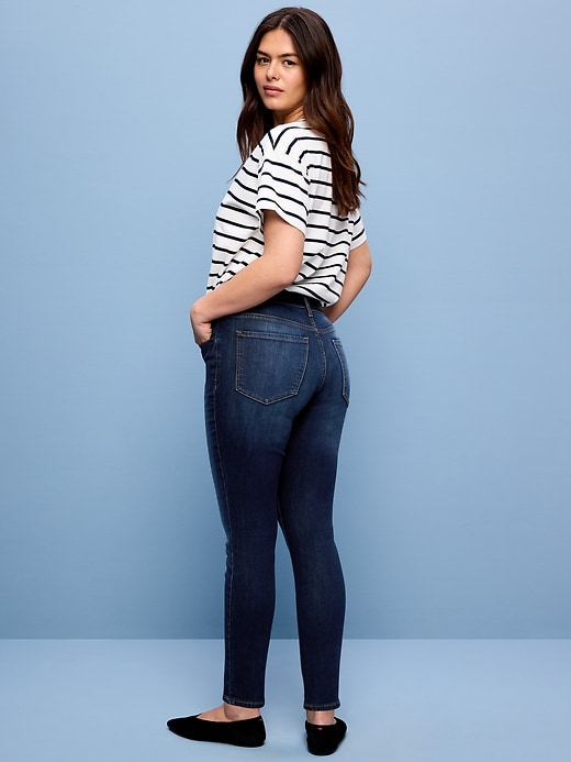 Image number 8 showing, Mid-Rise Rockstar Super-Skinny Jeans